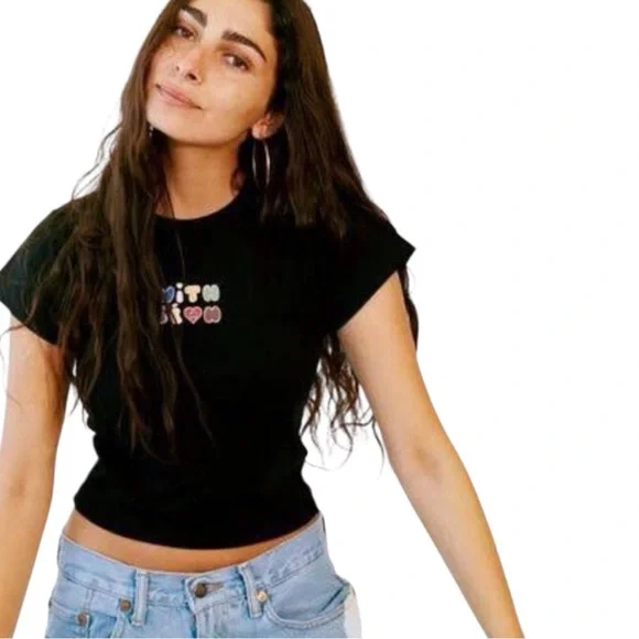 With Jean Graphic Baby Tee - Picture 2 of 7